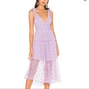 WORN ONCE! Majorelle Midi Dress, Purple/Medium